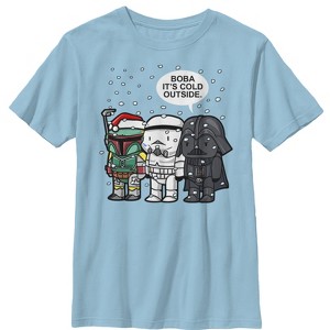 Boy's Star Wars Boba It's Cold Outside T-Shirt - 1 of 3