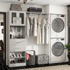 Aheaplus 20"-60" Closet System with Visualize Cabinet Door and Wooden Drawers - 2 of 4