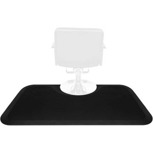 Salon Chair Cushion, 3 Feet x5 Feet - Large Square Anti-slip Floor Mat, Office Furniture, Comfortable to Stand on, Durable, Black - 1 of 4