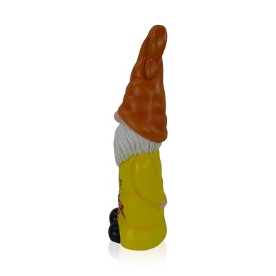 24" Multicolor Polyresin Garden Gnome with Flowers