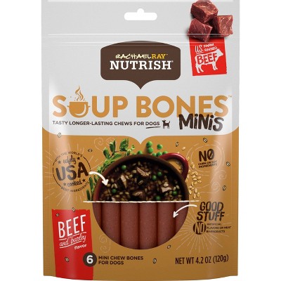 Rachael Ray Nutrish Bones Minis Dog Treats -Beef & Barley - 4.2oz