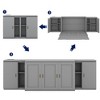 Full Size Murphy Bed with Shelves, Cabinets and USB Ports - 4 of 4