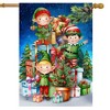 Briarwood Lane Christmas House Flag 40x28 For Outdoor Santa's Elves For Christmas House Flag - 2 of 4