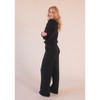 POPLINEN Women's Betty Organic Cotton + Tencel™ Wide Leg Pant - 2 of 4