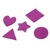 Juvale Felt Embellishments - 1000-Pack Felt Shapes, Heart, Star, and Geometric Design, Felt Ornaments for Craft Projects, Assorted Colors - image 3 of 3