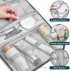 PAVILIA Hanging Toiletry Bag Women Men, Travel Kit Foldable Waterproof Organizer, Roll up Cosmetics Makeup Essentials Jewelry Case - 4 of 4