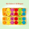 Chaokws Matching Eggs 12 pcs Set Color & Shape Recoginition Sorter Puzzle for Travel Game Early Learning Educational Gift - 3 of 4
