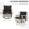 Bestier Patio Bistro Set, 3-Piece Swivel Rocker Chairs with Side Table, Rattan Patio Conversation Sets with Soft Cushion for Garden, Backyard, Porch - 2 of 4