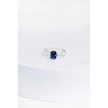 Slickblue Oval Blue Stone Ring, Clear Resin with Rhinestone Detail, Chic and Playful Jewelry, Size 6 - 4 of 4