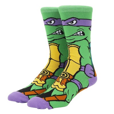 Teenage Mutant Ninja Turtles Donatello Animigos Men's Crew Socks : Target