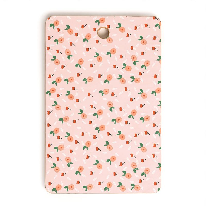 Hello Twiggs Peaches And Poppies Cutting Board - Deny Designs, 1 of 4