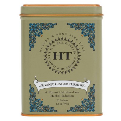 Harney & Sons Organic Ginger Turmeric Tea Bags - 20ct
