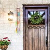 Beachcombers Colorful Glass Painted Sun Catcher Coastal Wind Chime Tropical Decor Ocean Decoration - 2 of 4