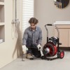 VEVOR Drain Cleaner Machine 100FT x 3/8 Inch, Auto Feed Sewer Snake Auger on Wheels, 370W Portable Drain Cleaning Machine with 8 Cutters, Black - 2 of 4