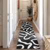 World Rug Gallery Striped Shag Rug – Durable for Living Room, Bedroom, or Entryway – Anthracite Dark Gray – Easy to Clean - 2 of 4