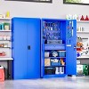 Mlezan Metal Garage Cabinet:Locking Doors,Drawers,Pegboard. 71" Heavy-Duty Steel Cabinet for Garage,Warehouse,or Basement Tool Storage. - 2 of 4