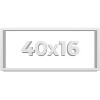 PosterPalooza | Panoramic Slim Profile White Picture Frame - UV Acrylic, Foam Board Backing, Hanging Hardware - 2 of 4