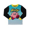 Youth Kirby Sleepwear Set: Long-Sleeve Tee Shirt, Sleep Shorts, and Sleep Pants - 2 of 3