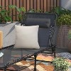 Outdoor Decor by Commonwealth Solid Outdoor Pillow Cover 18" x 18" White (Cover Only) - 2 of 4
