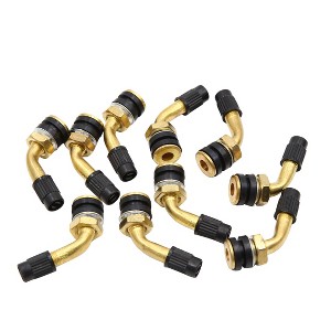 Unique Bargains Car 135 Degree Copper Wheel Rim Vacuum Tubeless Tire Valve Stem 10 Pcs - 1 of 3