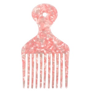 Unique Bargains Plastic Wide Tooth Hair Pick Comb 4.8" - 1 of 4