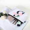 Unique Bargains Large Capacity Zipper Personalized Small Makeup Bag White - 3 of 4