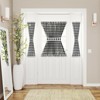 Kate Aurora Plaid Country Farmhouse French Door Curtain Panel With Matching Tieback - 2 of 4