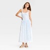 Women's Jacquard Tulle Trim Maxi A-Line Dress - Wild Fable™ - 3 of 3