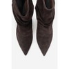 Balei - Brown Suede Leather Pointed Toe Boot (Women) brown suede 8 Forever & Always Shoes US - 3 of 4