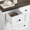 Gulches 6-Drawer Tall Dresser - 31.5"L¡Á15.75"W¡Á47.64"H White MDF Chest of Drawers with Anti-Tipping Device, Smooth Metal Rails for Living Room - 4 of 4