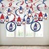 Big Dot of Happiness Patriotic Gnomes - Holiday Gnome Party Hanging Decor - Party Decoration Swirls - Set of 40 - 3 of 4
