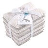 Little Treasure Baby Unisex Rayon from Bamboo Luxurious Washcloths, Gray White, One Size - image 2 of 2