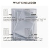 600 Thread Count Cotton Blend Deep Pocket Ultra Soft Fuzzy Sheet Set, Prime Bedding Sets for Bedroom, Cozy Winter Bedding for Luxury Decor Style, Machine Washable Fitted Sheet for Queen / King Size, Xmas Bedding - 4 of 4