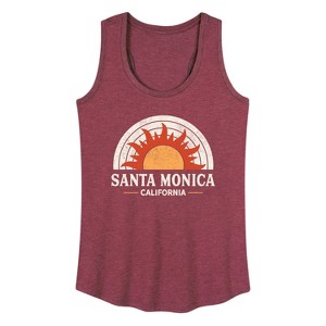 Women's - Instant Message - Santa Monica Caluifornia Graphic Racerback Tank - 1 of 4