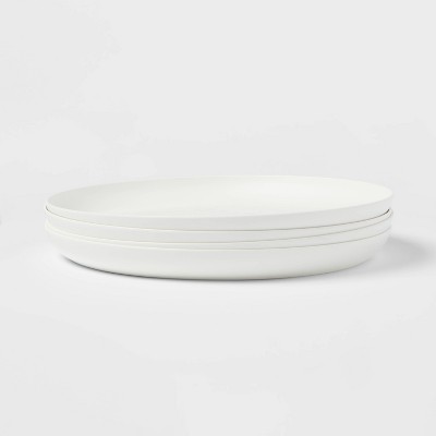 10" 4pk Plastic Dinner Plates White - Made By Design™