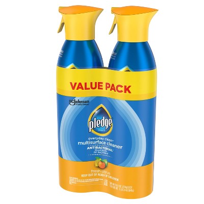 Pledge Clean It Fresh Citrus Multi-Surface Anti Bacterial Spray 9.7 oz 2-PACK - Thumbnail 4