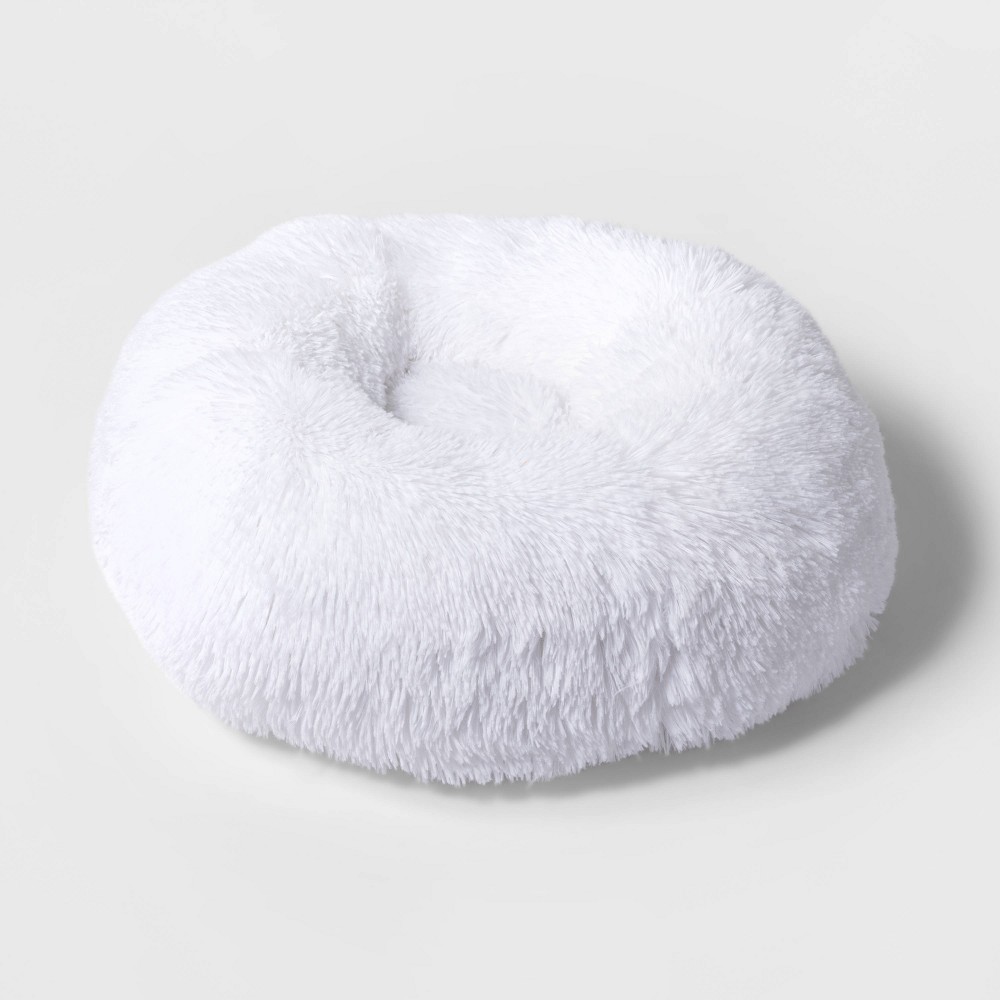Fur Comfort Round Dog and Cat Bed - S - Wondershop