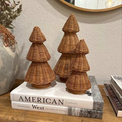 Set Of (3) Target Threshold Moss Cone Christmas Trees Home factory Decor