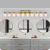 10 Light Gold Vanity Lights for Mirror, 52-inch Modern Gold Bathroom Wall Lighting for Bedroom, Living Room - 3 of 4