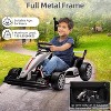 24V Kids Ride On Go Kart, 7.5 mph Drifting Car, 7AH Battery, 200W x2 Motors, Adjustable Legroom, Power Display, Max 135 lbs - 3 of 4