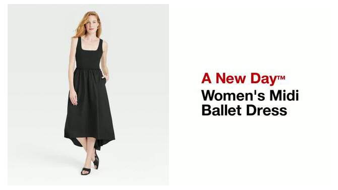  Women's Asymmetrical Midi Ballet Dress - A New Day™, 2 of 11, play video