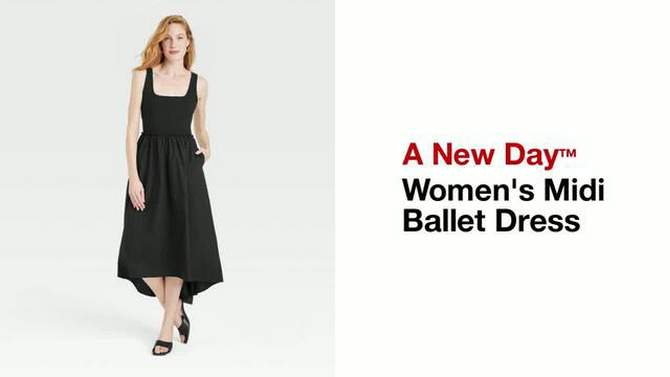  Women's Asymmetrical Midi Ballet Dress - A New Day™, 2 of 5, play video