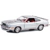 1978 Ford Mustang II King Cobra Silver Metallic with Red and Black Hood Stripes 1/18 Diecast Model Car by Greenlight - 2 of 3