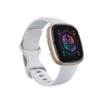 Fitbit Sense 2 Smartwatch - Platinum Aluminum With Lunar White 