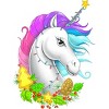 Boy's Design By Humans Christmas unicorn By NikKor T-Shirt - 2 of 3