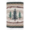 Earth Rugs Tall Timbers Oval Braided Placemat 13"x19" – Rustic Cabin Lodge Table Decor - 3 of 3