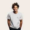 Dalix Ghost Embroidered Soft Cotton Short Sleeve T Shirt Mens - 3 of 4