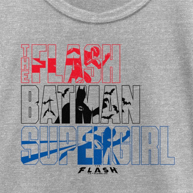 Girl's The Flash Superheroes Silhouettes T-Shirt, 2 of 6