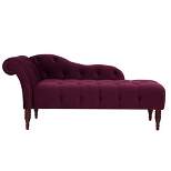 Jennifer Taylor Home Samuel Tufted Roll Arm Chaise Lounge