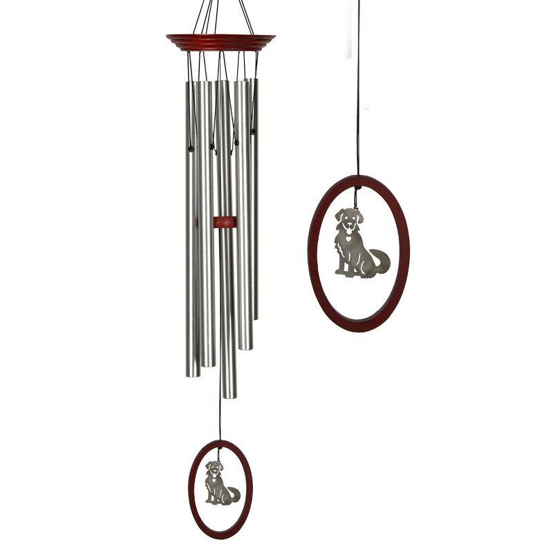 Woodstock Wind Chimes Signature Collection, Wind Fantasy Chime, 24'' Silver Wind Chime, 4 of 11